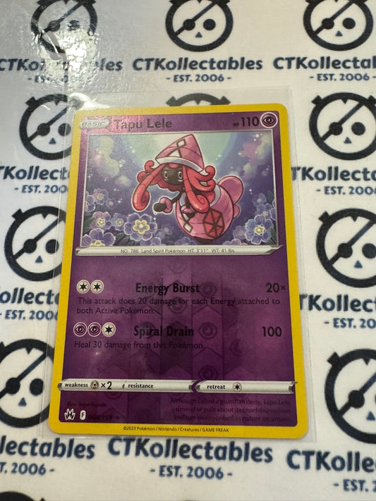 Tapu Lele Reverse Holo #064/159 Crown Zenith Pokémon Card