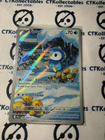 Piplup Illustration Rare #098/094 Phantasmal Flames Pokemon