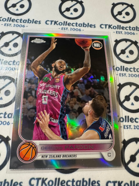 2022-23 Topps NBL Chrome Derek Pardon Refractor #59 Breakers