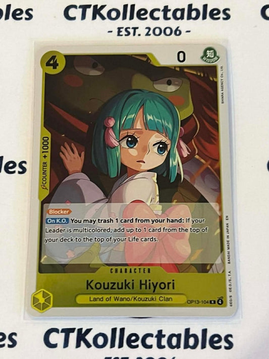 One Piece - Carrying on his will FOIL OP13-104 – Kouzuki Hiyori – Rare