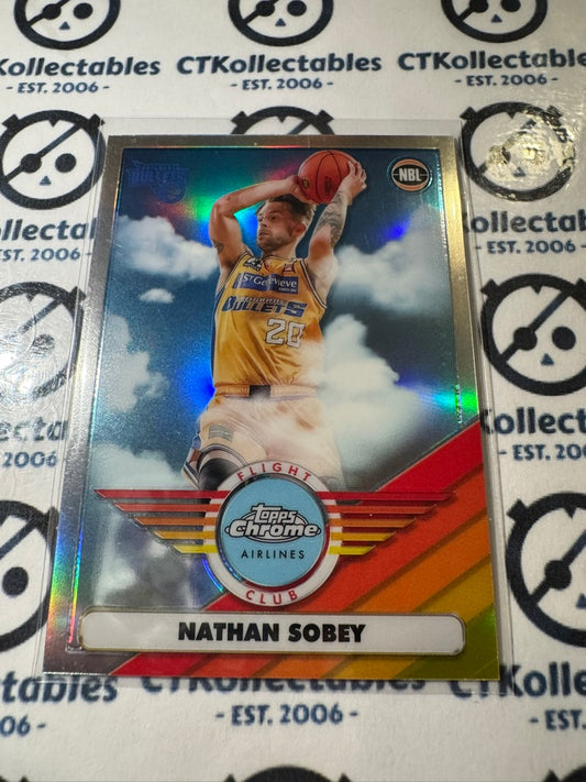 2022/23 Panini NBA Topps Chrome Nathan Sobey Flight Club Refractor #FC-3 Bullets