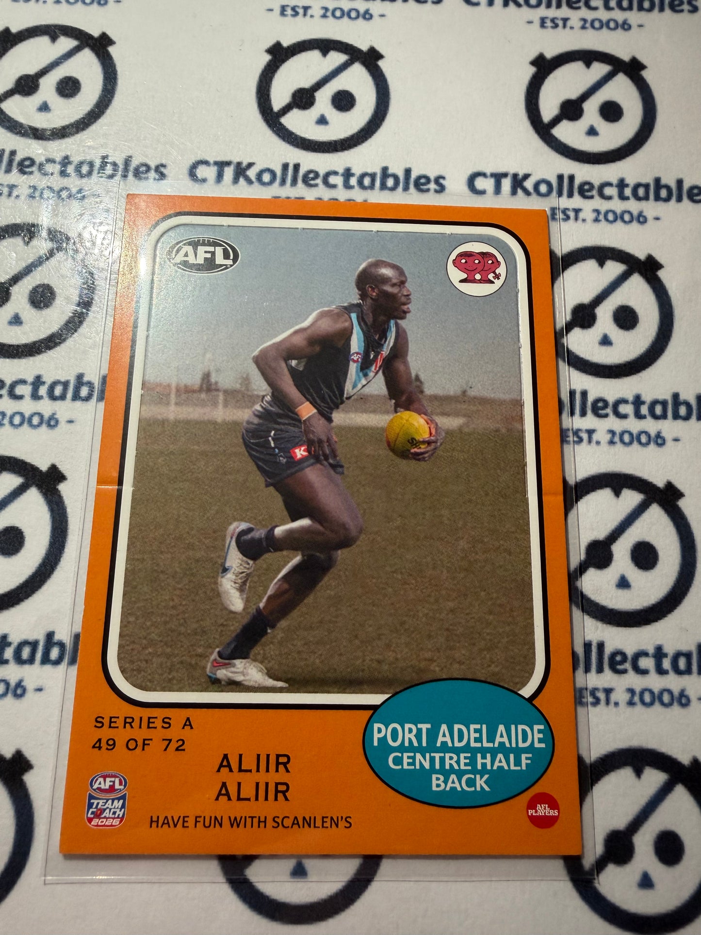 2026 Teamcoach AFL Scanlens Die-Cut Aliir Aliir 49 of 72 Power