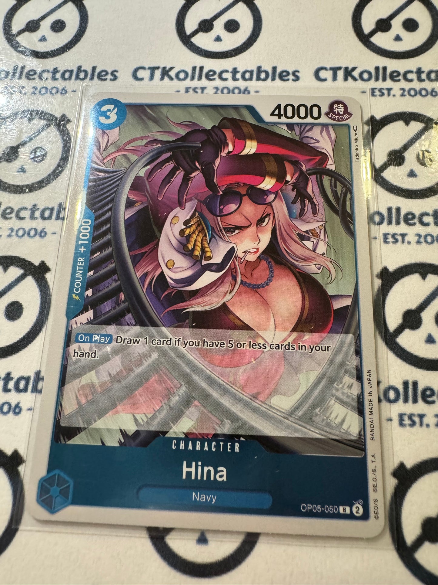 One Piece Hina #OP05-050 R Foil Awakening of the New Era Card