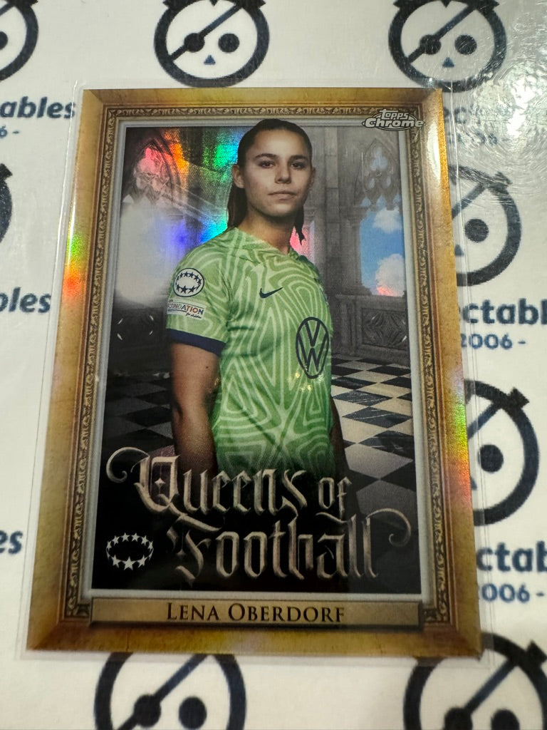 2022-23 Topps Chrome UEFA Women’s #Q-15 Lena Oberdorf Queens of Football