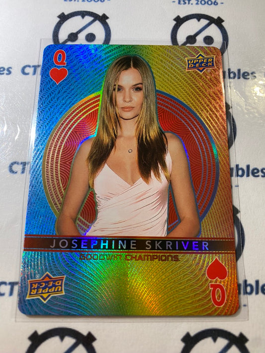 2022 Upper Deck Goodwin Champions Josephine Skriver Playing Card- Queen- Hearts