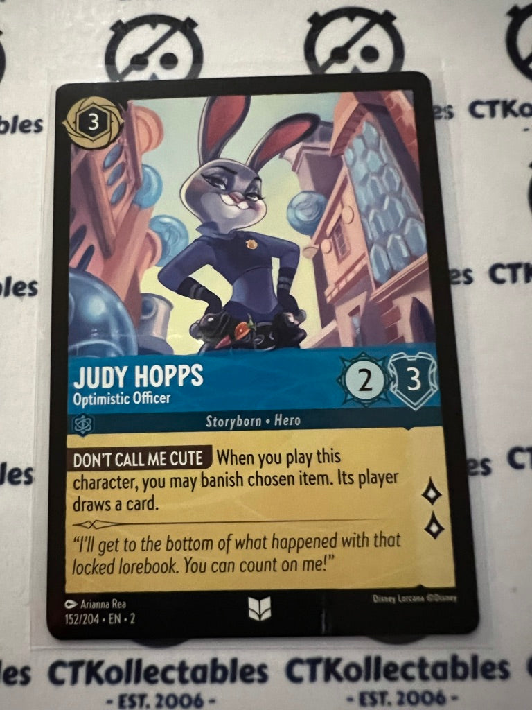 2024 Disney Lorcana Floodborn Non-Foil #152 Judy Hopps, Optimistic Officer