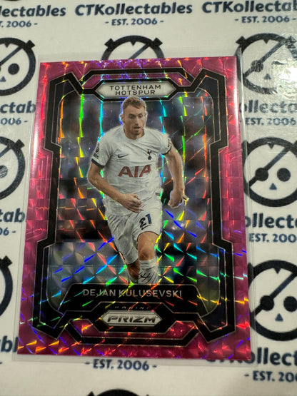 2023-24 Prizm Premier League Soccer Dejan Kulusevski #137 Pink Mosaic Prizm