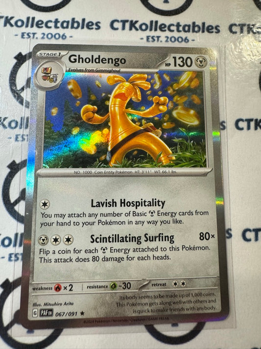 Gholdengo Holo Rare #067/091 2024 Paldean Fates Pokemon Card