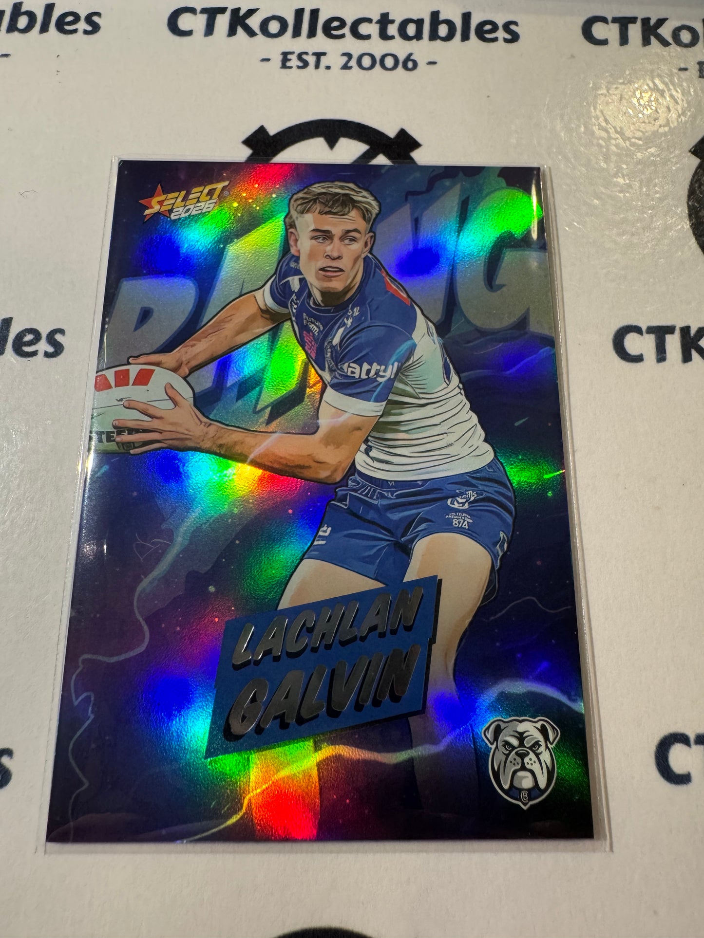 2026 Select NRL League Heroes BANG #B15 Lachlan Galvin Bulldogs