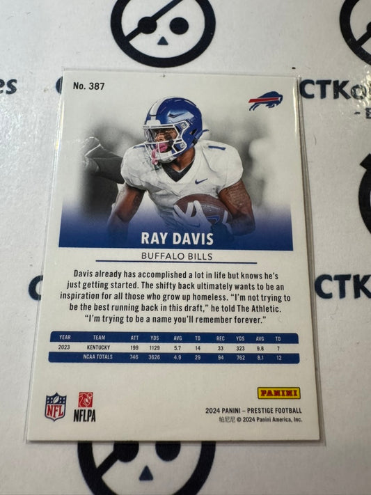 2024 NFL Prestige Rookie Card #387 Ray Davis Buffalo Bills