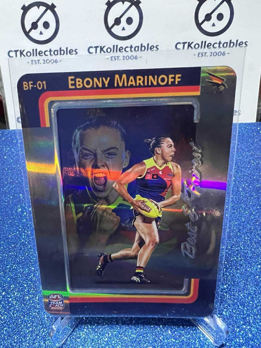 2025 AFLW TEAMCOACH EBONY MARINOFF SILVER BEST & FAIREST #BF-01 CROWS