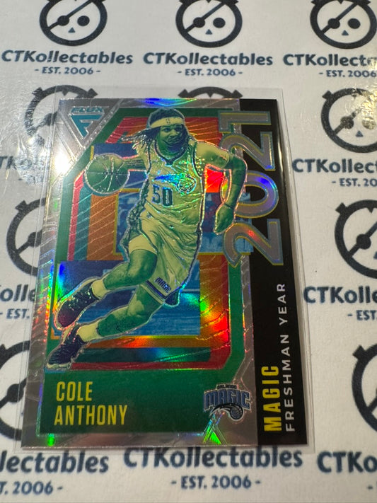 2020-21 NBA Panini Flux Cole Anthony Freshman Year Silver Prizm #12 Magic