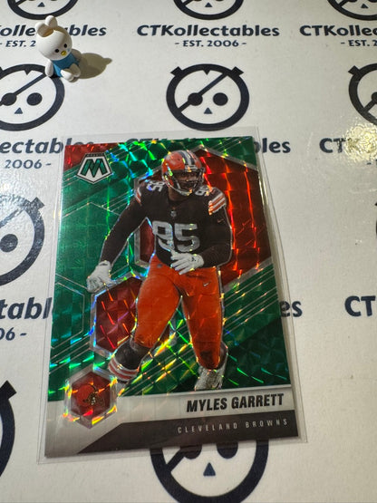 2021 PANINI NFL MOSAIC MYLES GARRETT GREEN MOSAIC PRIZM #57 BROWNS