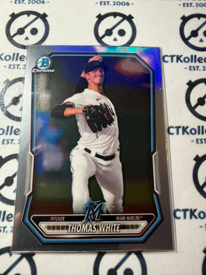 2026 Bowman Chrome Prospects BCP-80 Thomas White Miami Marlins
