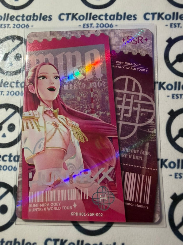Mira Trading Card SSR Foil KPop Demon Hunters 2026 Kayou Huntrx Golden Outfit