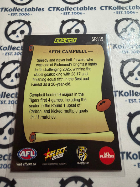 2026 Select AFL Footy Stars REWIND #SR119 Seth Campbell Tigers