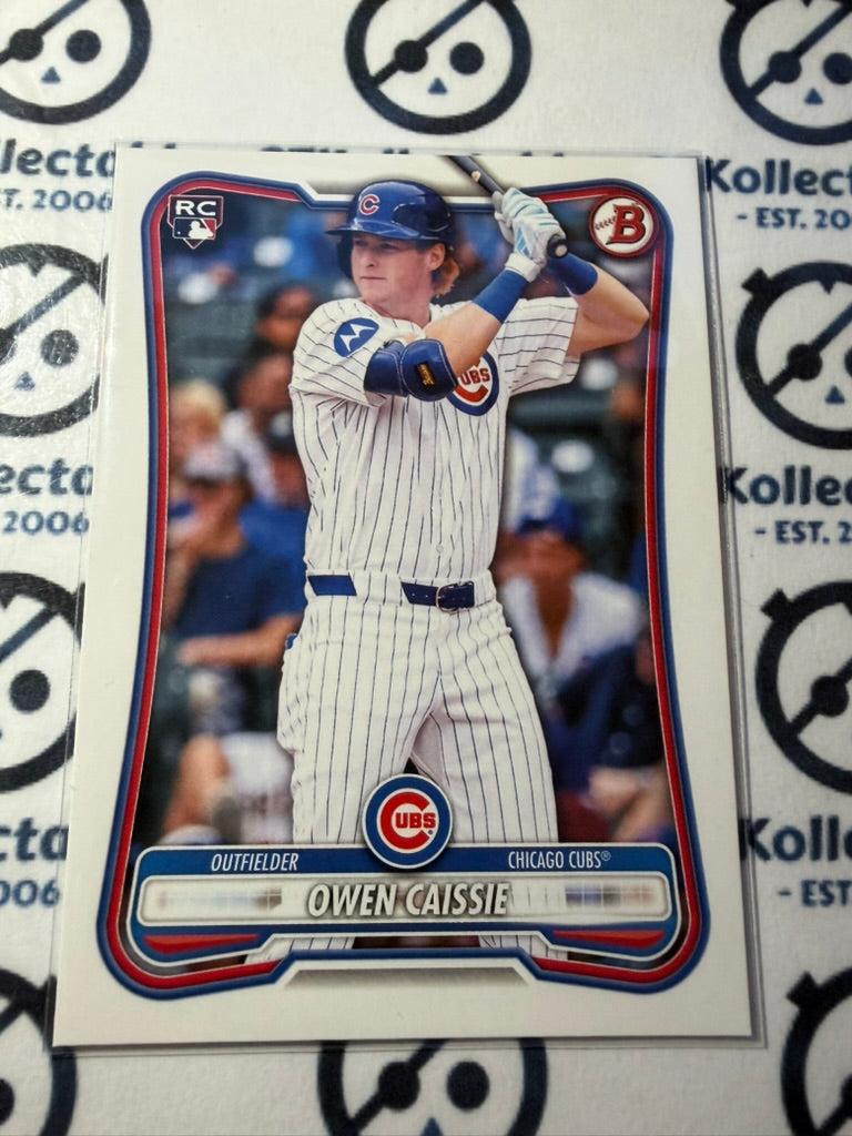 2026 Bowman Rookie card Base #62 Owen Caissie Chicago Cubs RC