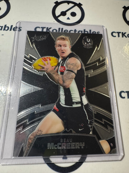 2024 AFL Footy Stars Luminous Thunderbolt LT80 Beau McCreery #081/599 Magpies