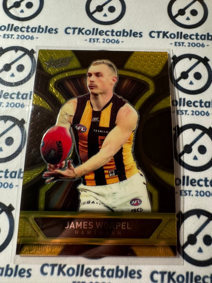 2025 AFL Footy Stars Luminous James Worpel #LD120 Dragon Scales #515/799 Hawks