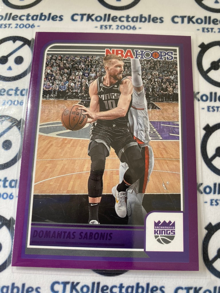 2023-24 Panini NBA HOOPS Domantas Sabonis Purple Parallel #211 Kings