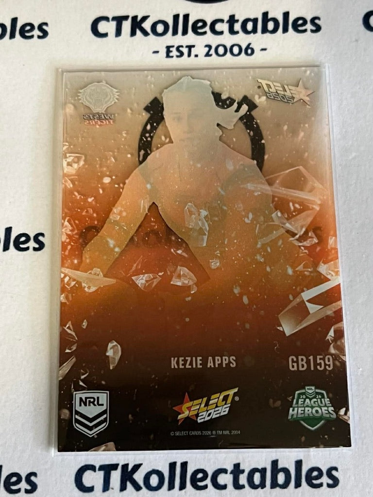 2026 Select NRL League Heroes Game Breakers #GB159 Kezie Apps Tigers
