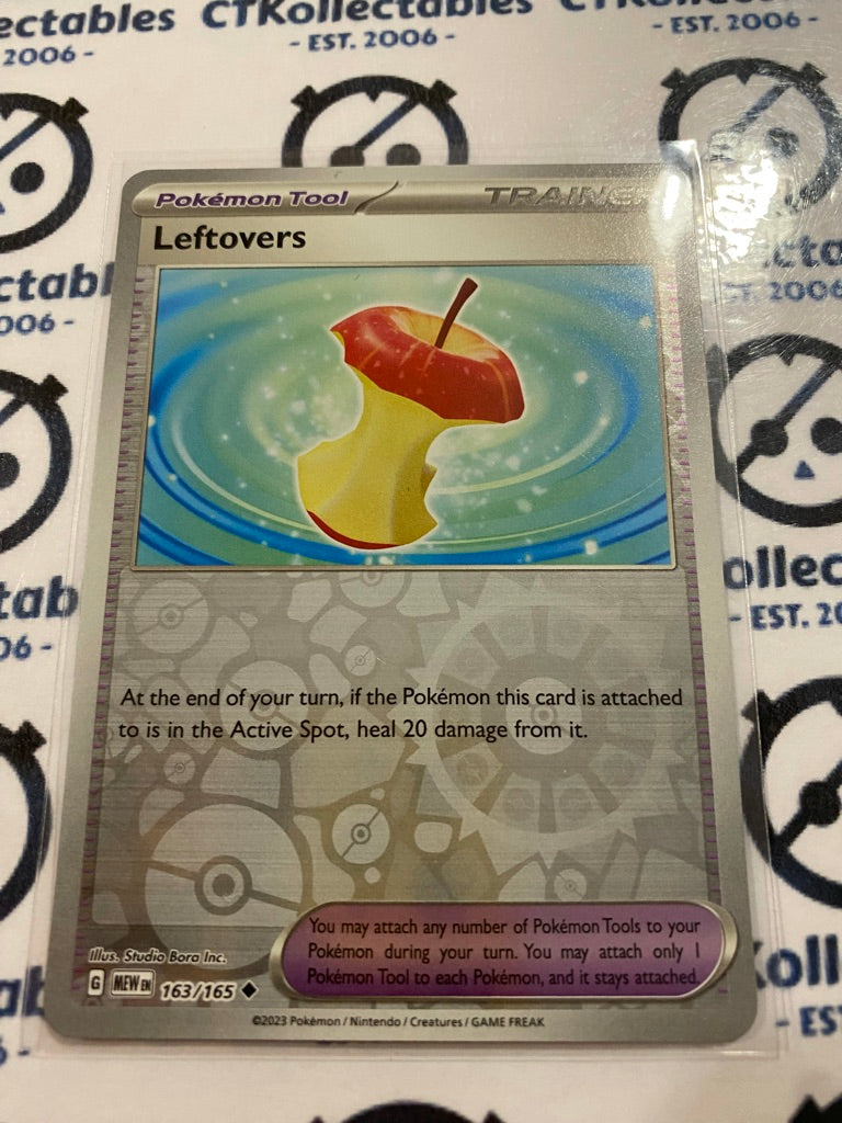 Leftovers Reverse Holo #163/165 Scarlet & Violet 151 Pokemon Card