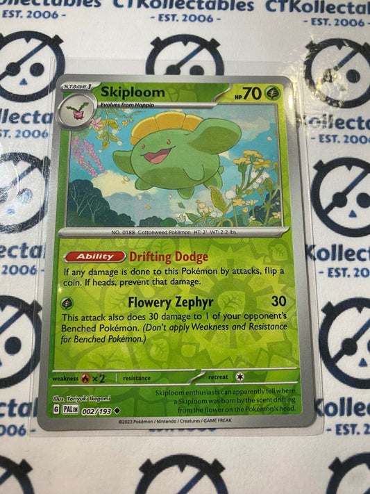 Skiploom Reverse Holo #002/193 2023 Paldea Evolved Pokemon Card