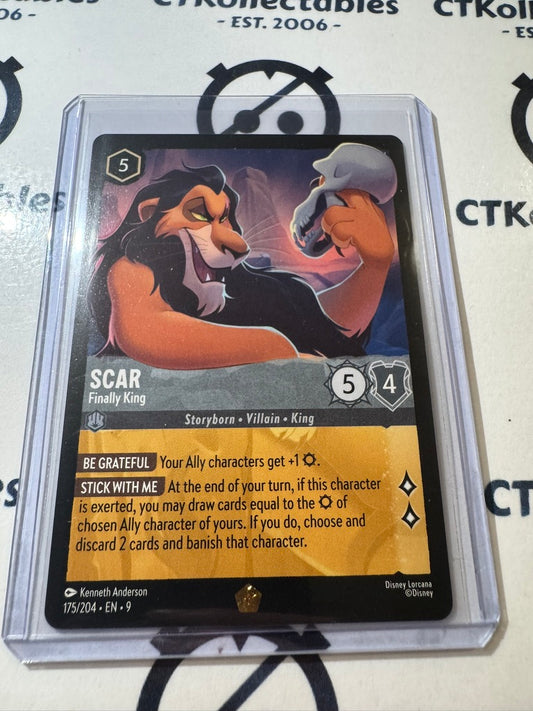 Disney Lorcana Fabled NON FOIL 175/204 Scar - Finally King LEGENDARY