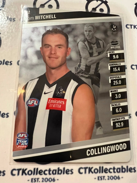 2024 AFL Teamcoach Silver Card #72 Tom Mitchell Magpies