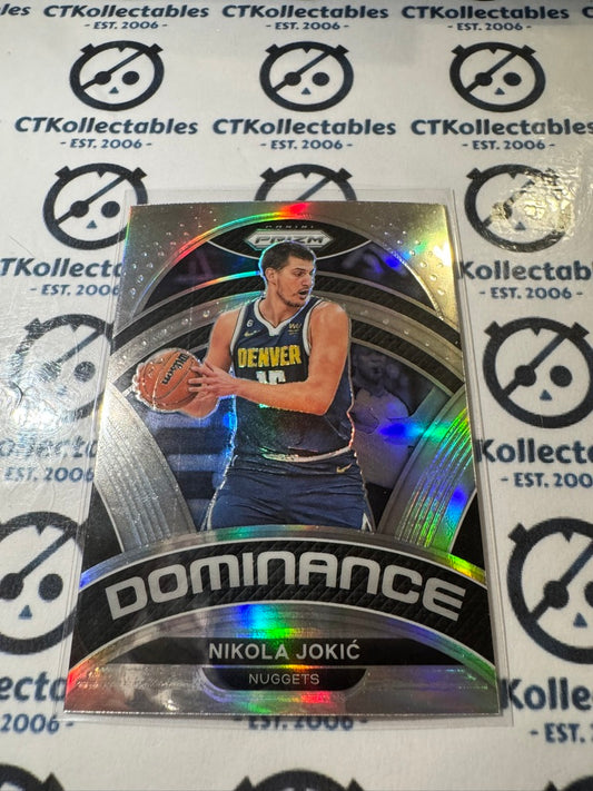 2022/23 Panini NBA Prizm Nikola Jokic Dominance Silver Prizm #10 Nuggets