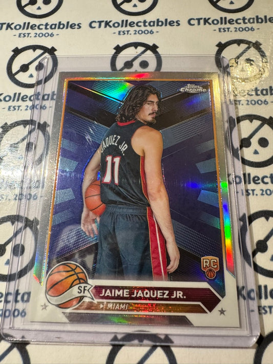 2023/24 Topps NBA Chrome Jaime Jaquez Jr. Silver Refractor #121 Heat