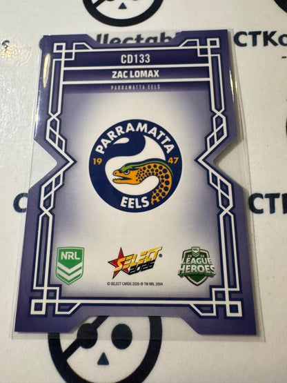 2026 Select NRL League Heroes Colours Diecut #CD133 Zac Lomax Eels