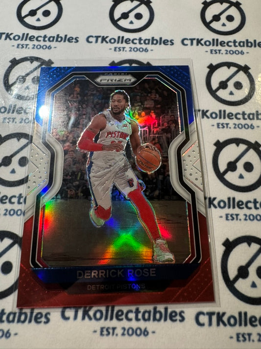 2020-21 NBA Panini Prizm Derrick Rose Red White Blue Prizm #231 Pistons