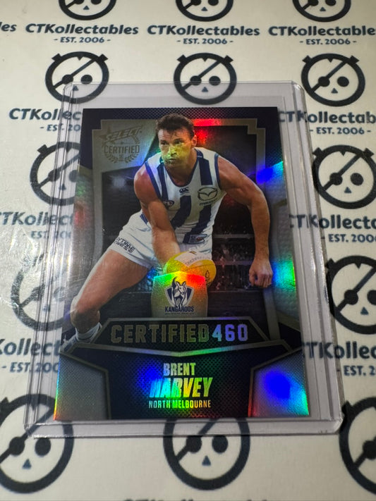 2016 AFL Select Certified Certified 460 Brent Harvey #005/460 #C140 Kangaroos LOW#