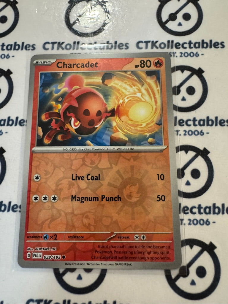 Charcadet Reverse Holo #039/193 Scarlet & Violet Paldea Evolved Pokemon Card