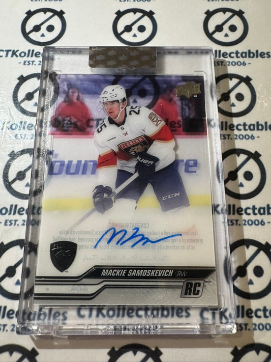 2023-24 Clear Cut Hockey Mackie Samoskevich Rookie auto #cc-sm Panthers