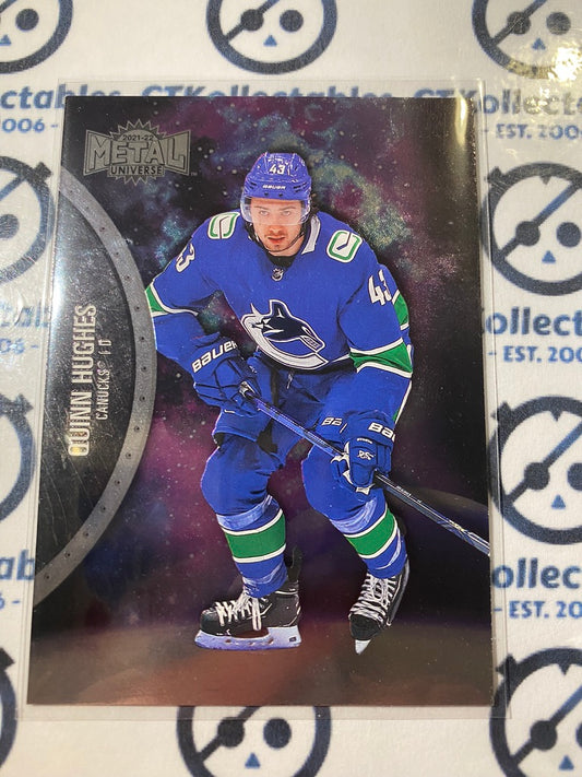 2021/22 Skybox NHL Metal Universe Base Quinn Hughes #49 Canucks