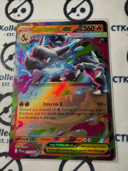 Mega Charizard X EX Double Rare #013/094 Phantasmal Flames Pokemon