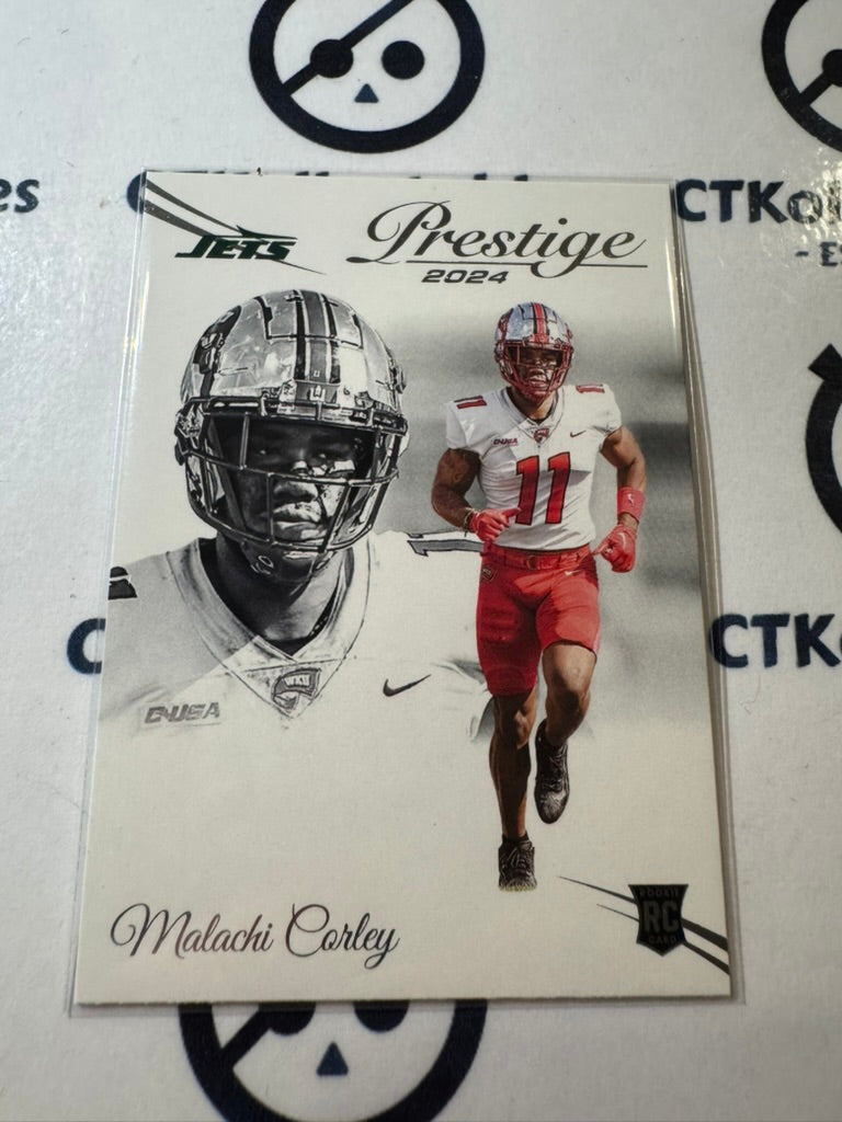 2024 NFL Prestige Rookie Card #355 Malachi Corley New York Jets
