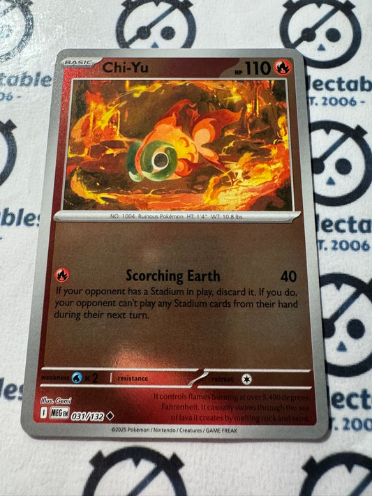 Chi-Yu Reverse Holo #031/132 Mega Evolution Pokemon