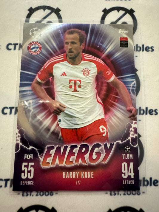 2023-24 TOPPS MATCH ATTAX Harry Kane ENERGY #277 Soccer Card