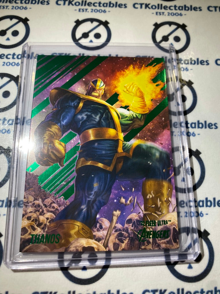 2022 Fleer Ultra Avengers Thanos Green Foil Parallel #76 Avengers