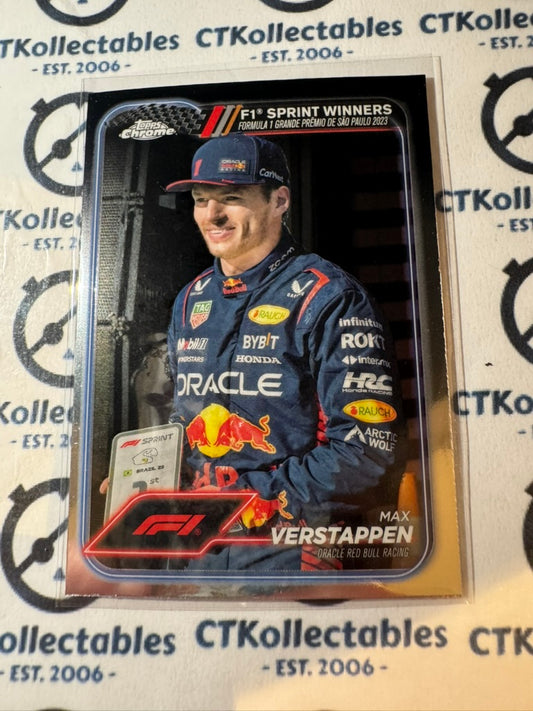 2024 Topps Chrome F1 Max Verstappen "Sprint Winners" #153 Red Bull