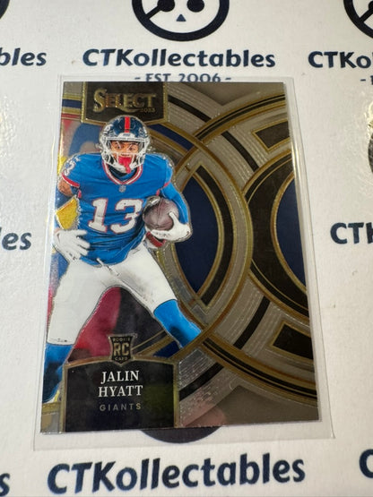 2023 NFL Panini Select Premier Level Rookie #173 Jalin Hyatt Giants