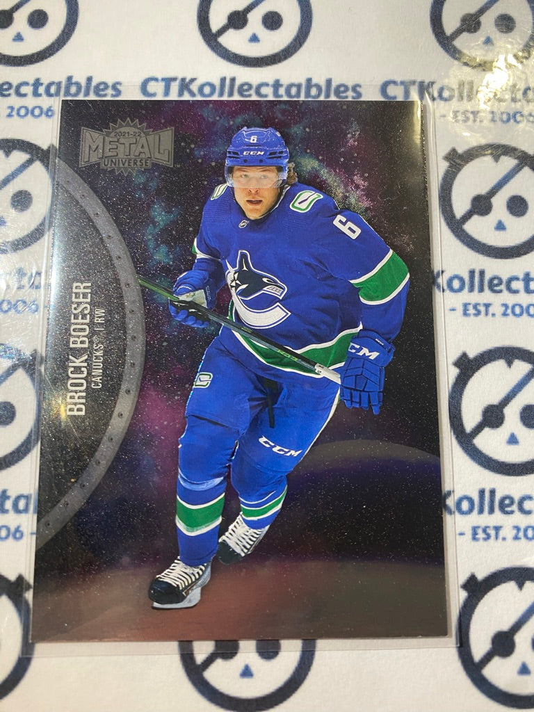 2021/22 Skybox NHL Metal Universe Base Brock Boeser #53 Canucks