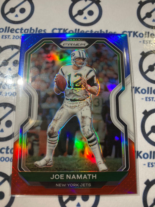 2020 NFL Prizm Joe Namath Red White & Blue Prizm #36 Jets