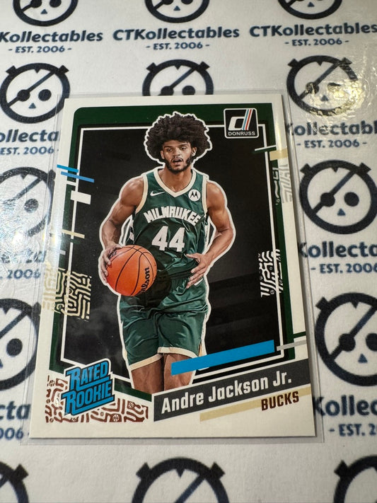 2022/23 Panini NBA Donruss Andre Jackson Jr. Rated Rookie #210 Bucks