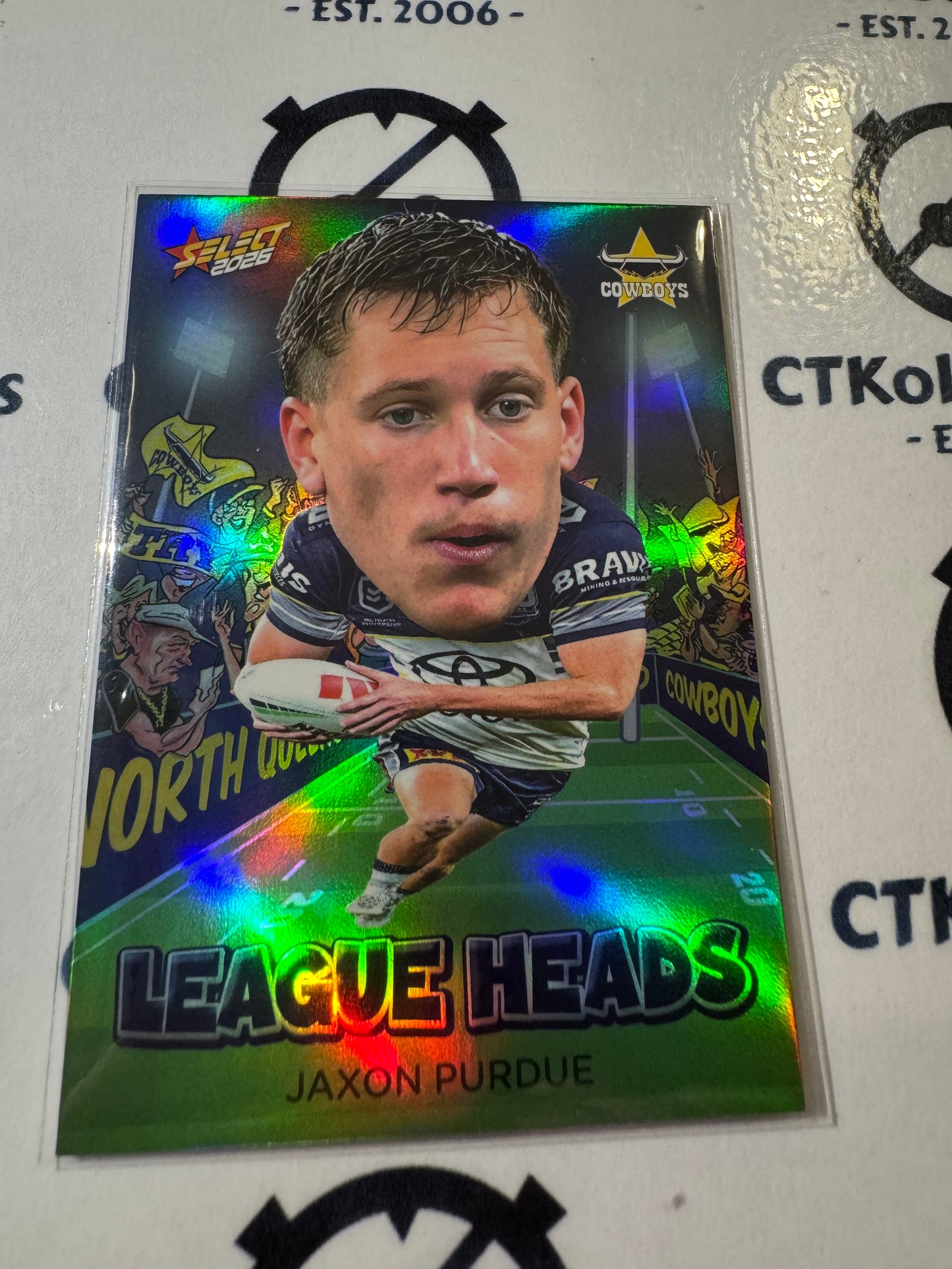 2026 Select NRL League Heroes League Heads #LH79 Jaxon Purdue Cowboys