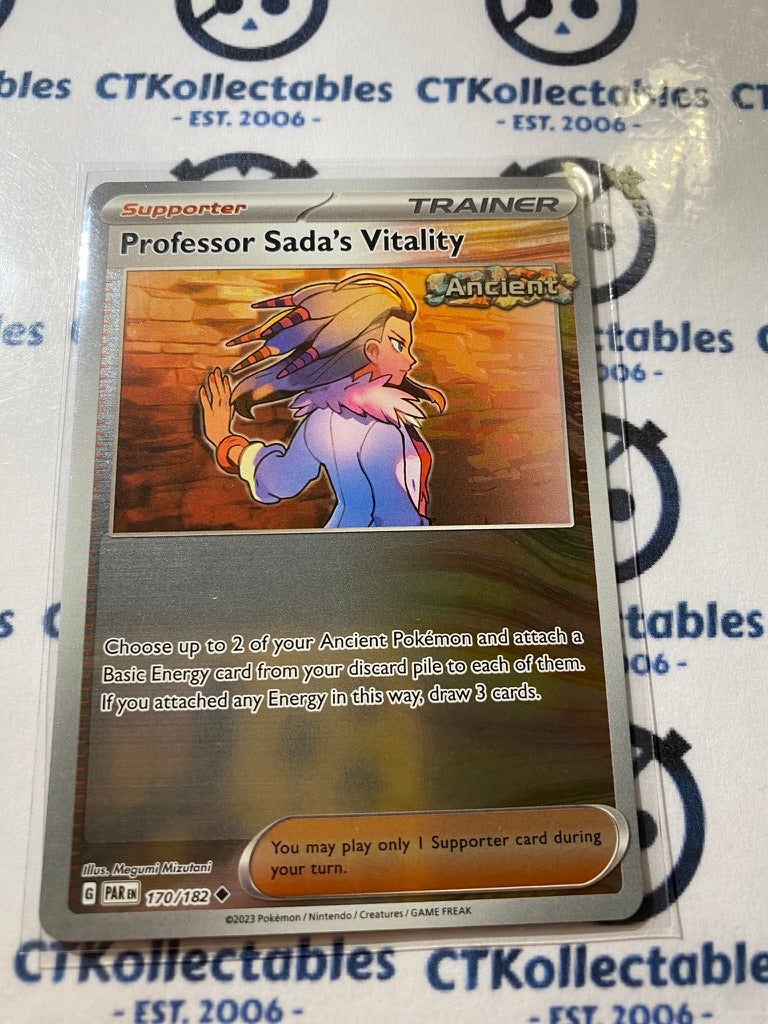 Professor Sada's Vitality Reverse Holo #170/182 2023 Paradox Rift Pokémon