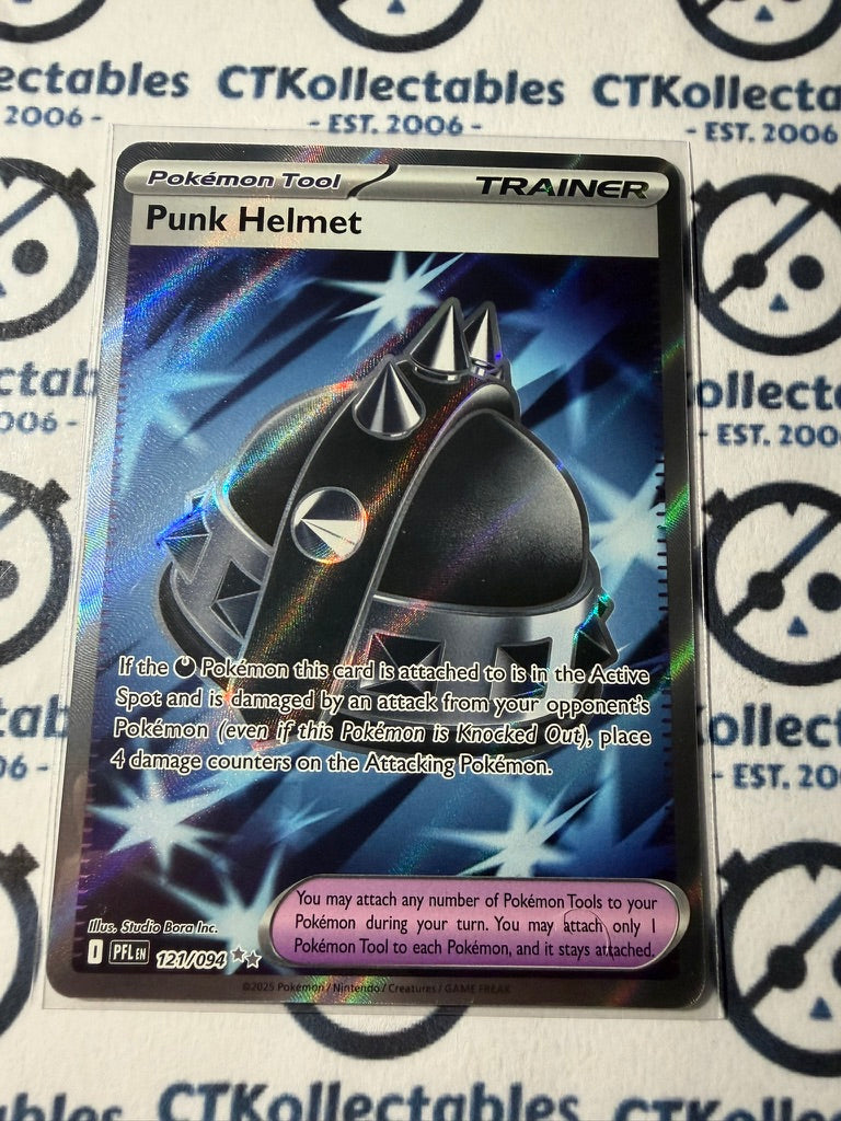 Punk Helmet Full Art #121/094 Phantasmal Flames Pokemon